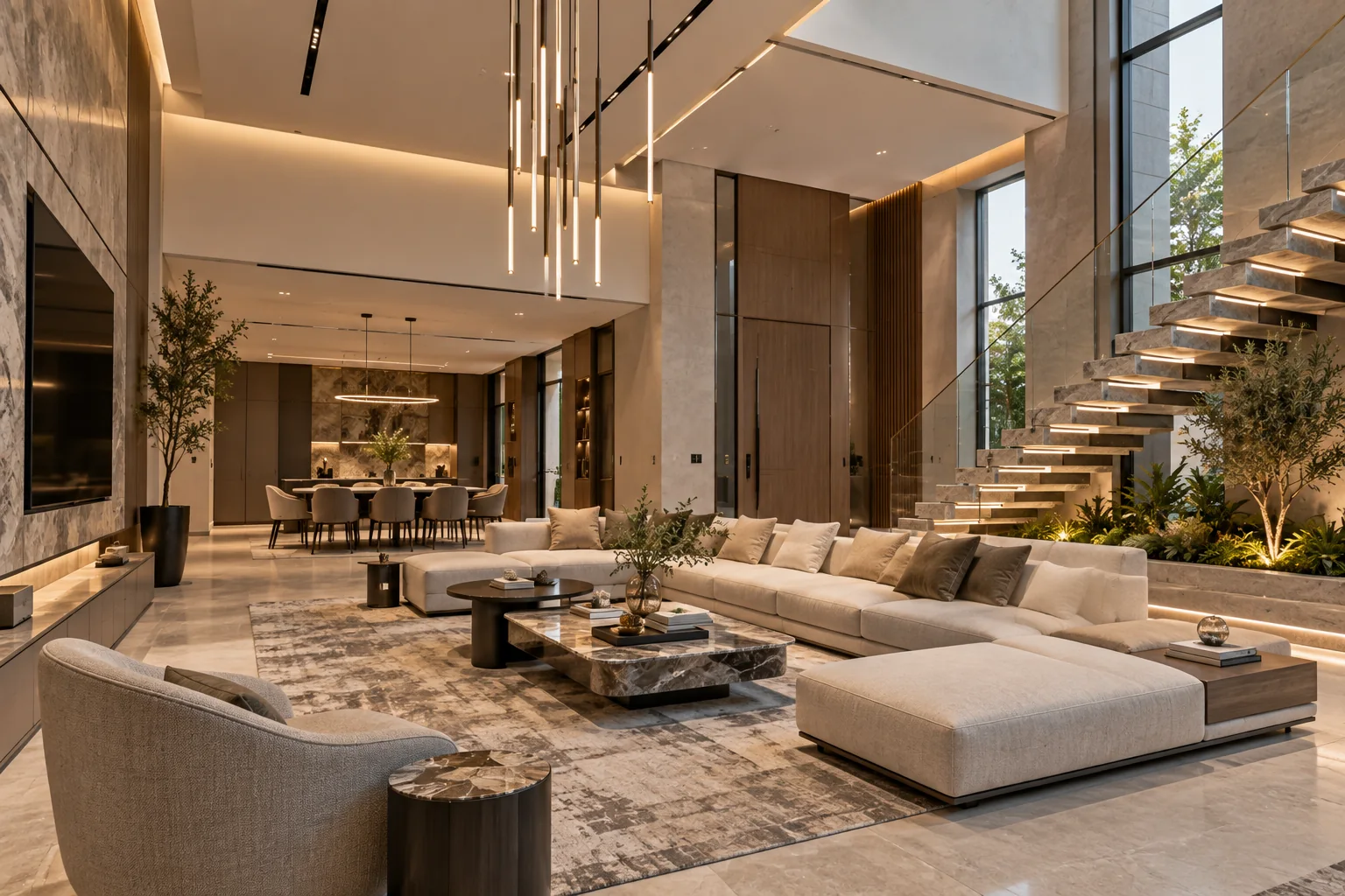 Luxury interior architecture and living space
